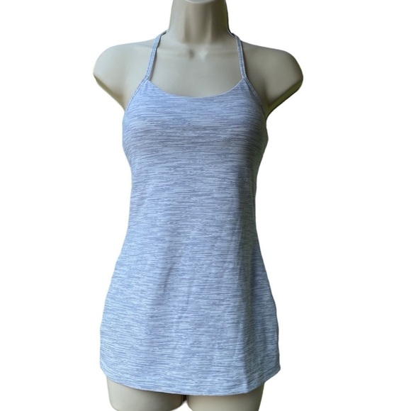 Lululemon Power Y Tank Wee Are From Space Ice Grey Alpine White 4 - Picture 1 of 5